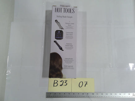 Hot Tools Titanium Curling Iron 1" Barrel Black Adjustable Heat Hair New