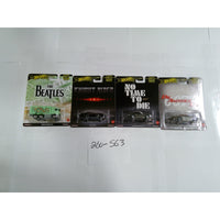 Hot Wheels Premium Pop Culture Beatles Knight Rider 007 Aston Martin 4 Car Set
