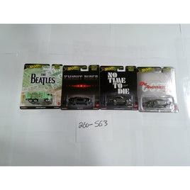 Hot Wheels Premium Pop Culture Beatles Knight Rider 007 Aston Martin 4 Car Set