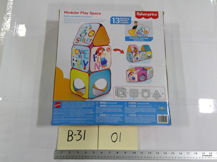 Fisher-Price Modular Play Space Kids Pop-Up Tent 13 Panels 3+ New Multicolor