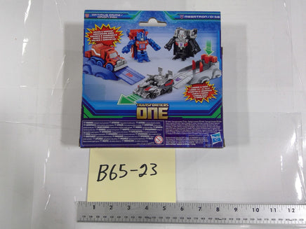 Transformers One Optimus Prime Orion Pax Vs Megatron D-16 Figure Set Hasbro Toy