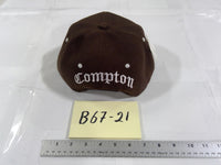 Compton Hat Cap Baseball Fitted Mens One Size Brown City Embroidered Streetwear