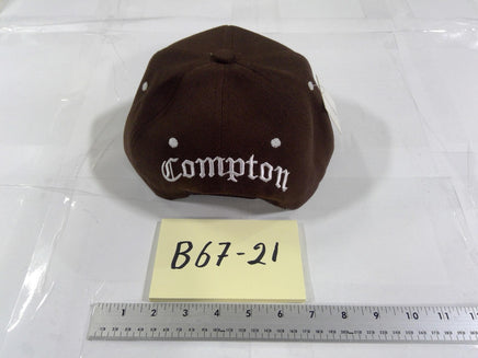 Compton Hat Cap Baseball Fitted Mens One Size Brown City Embroidered Streetwear