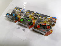 Monster Jam Trucks 1:64 Lot 3 Megalodon Avenger ThunderROARus Spin Master New