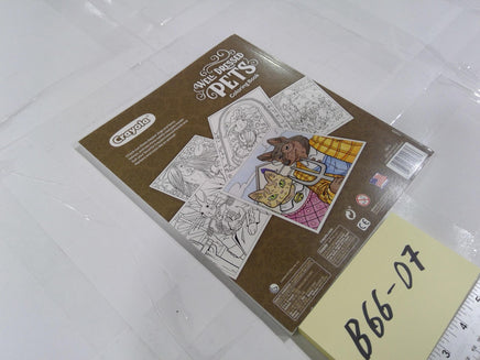 Well Dressed Pets Coloring Book Crayola Brown PB Kids Animals Pets 40pg