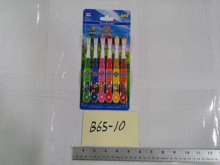 Brush Buddies Paw Patrol Toothbrushes 6 Pack Soft Bristles Kids Multicolor New