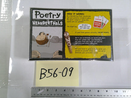 Exploding Kittens Poetry For Neanderthals Word Game 2+ Players 7+ New Sealed