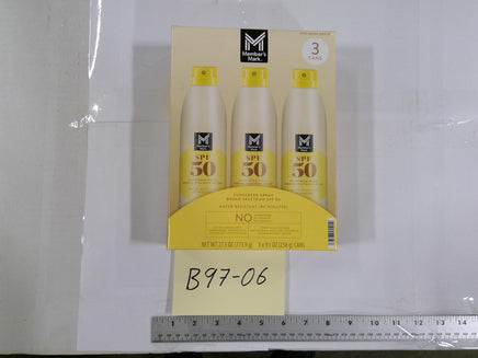 Member's Mark Sunscreen Spray SPF 50 27.3oz 3 Pack Waterproof Broad Spectrum New