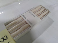 Room Essentials Sculpted Taper Candles White 4ct Medium Dinner Table Decor