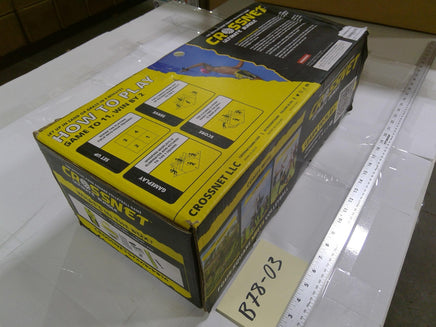 CROSSNET Ultimate Bundle Four Square Volleyball Game Set Black Yellow Portable
