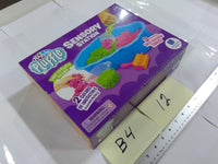 Playfoam Pluffle Sensory Station Set Kids 3+ Bin Tools 2 Colors Green Pink New