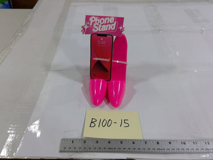 Pink High Heel Phone Stand Desk Holder Universal Glossy Plastic Mount Cute