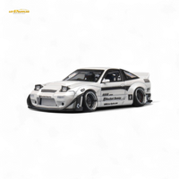 MicroTurbo Nissan 180SX Pandem Rocket Bunny White 1:64