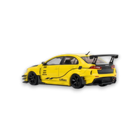 404ERROR Mitsubishi Evolution X Varis Widebody Yellow 1:64