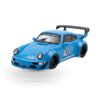 Mini Station Porsche 911 964 RWB HIDEYOSHI blue 1:64