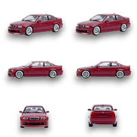 YM Model BMW E46 Alpina B3 Deep Wine Red 1:64