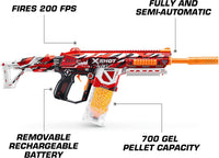 XSHOT Hyper Gel HPG-700 Blaster, Semi and Fully Automatic Gel Blaster & 20,000 Hyper Gel Pellets, 700 Capacity Mag, Eyewear, Ages 14 & Up by ZURU