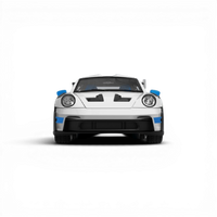 TPC Porsche 911 GT3 RS White Blue Wheels 1:64