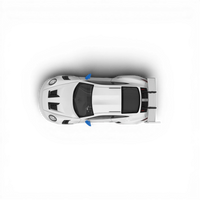 TPC Porsche 911 GT3 RS White Blue Wheels 1:64