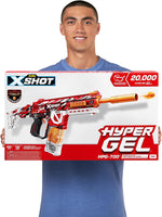 XSHOT Hyper Gel HPG-700 Blaster, Semi and Fully Automatic Gel Blaster & 20,000 Hyper Gel Pellets, 700 Capacity Mag, Eyewear, Ages 14 & Up by ZURU