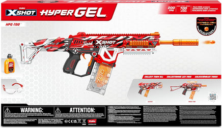 XSHOT Hyper Gel HPG-700 Blaster, Semi and Fully Automatic Gel Blaster & 20,000 Hyper Gel Pellets, 700 Capacity Mag, Eyewear, Ages 14 & Up by ZURU