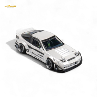 MicroTurbo Nissan 180SX Pandem Rocket Bunny White 1:64