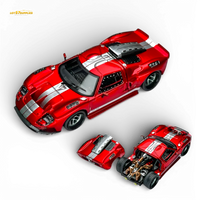 Rhino Model RM Ford GT40 Transparent Red 1:64