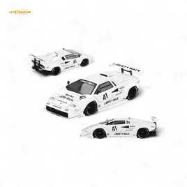 Mini-GT Lamborghini Countach LB-WORKS White 1:64