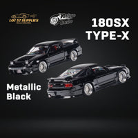 MicroTurbo 180SX Type X Metallic Black 1:64