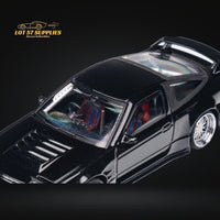 MicroTurbo 180SX Type X Metallic Black 1:64