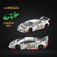 Flame Lamborghini Huracan GT LP610 White Gray 1:64