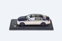 AR BOX 2021 Mercedes-Benz Maybach W223 Blue-Gold 1:64
