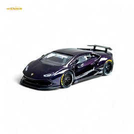 King Model Lamborghini Huracan LP610 Purple Carbon Fiber 1:64