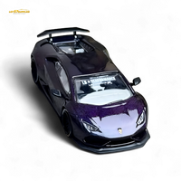 King Model Lamborghini Huracan LP610 Purple Carbon Fiber 1:64