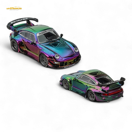 Star Model Porsche RWB 993 Magic Purple-Green 1:64