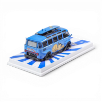 Flame VW Volkswagen T1 Astro Boy Blue 1:64