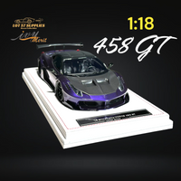 IVY MERIT Ferrari 458 GT Purple LBWK 1:18 Scale