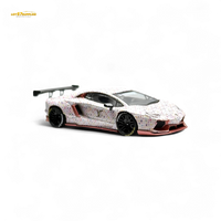 King Model Lamborghini Aventador LP700-4 White LV Livery 1:64