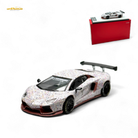 King Model Lamborghini Aventador LP700-4 White LV Livery 1:64
