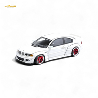 FLAME BMW M3 E46 Widebody Pandem Pearlescent White 1:64