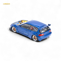 Pop Race Pandem Civic EG6 Metallic Blue 1:64