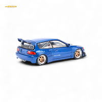 Pop Race Pandem Civic EG6 Metallic Blue 1:64