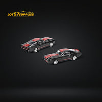 Pop Race Shelby Mustang GT500 Dark Chrome 1:64
