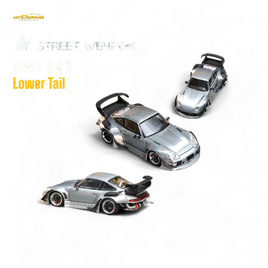 Street Weapon Porsche RWB 993 Raw Varnish Color Low Wing 1:64
