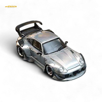 Street Weapon Porsche RWB 993 Raw Varnish Color Low Wing 1:64