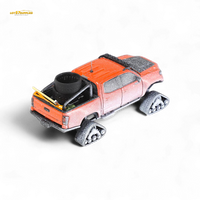 GCD Toyota Tacoma Snow Version Orange Red 1:64