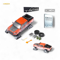 GCD Toyota Tacoma Snow Version Orange Red 1:64