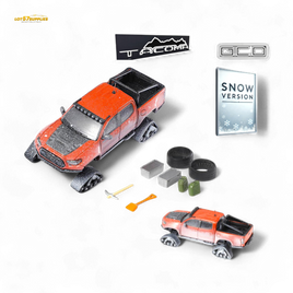 GCD Toyota Tacoma Snow Version Orange Red 1:64