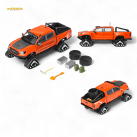 GCD Toyota Tacoma Orange Red 3PMSF Tires 1:64