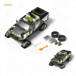 GCD Toyota Tacoma Snow Version Green Camo 1:64